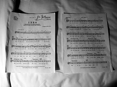 Sheet Music to the revised version of 1 2 3 4